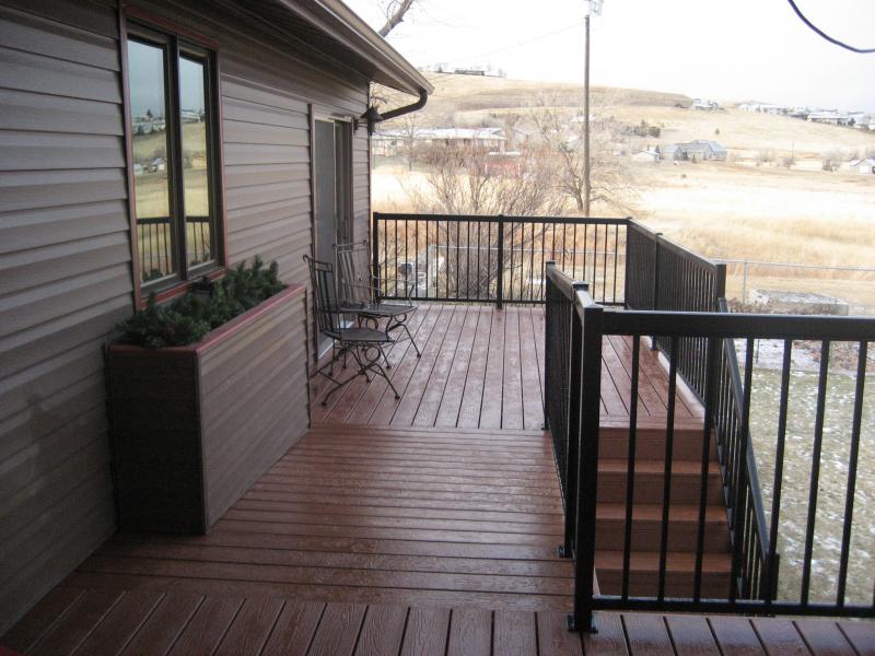 We rebuilt this deck with maintanance free materials